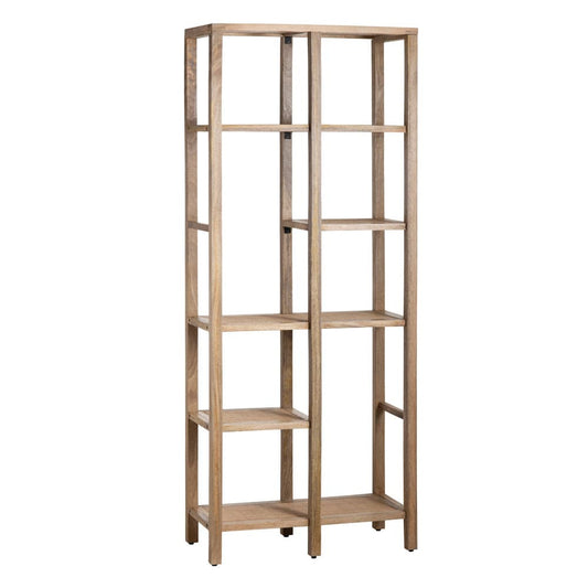 Crestview Collection - 78.25 in. Tan Solid Wood 5 Shelf Etagere - CVFNR4526 view 1