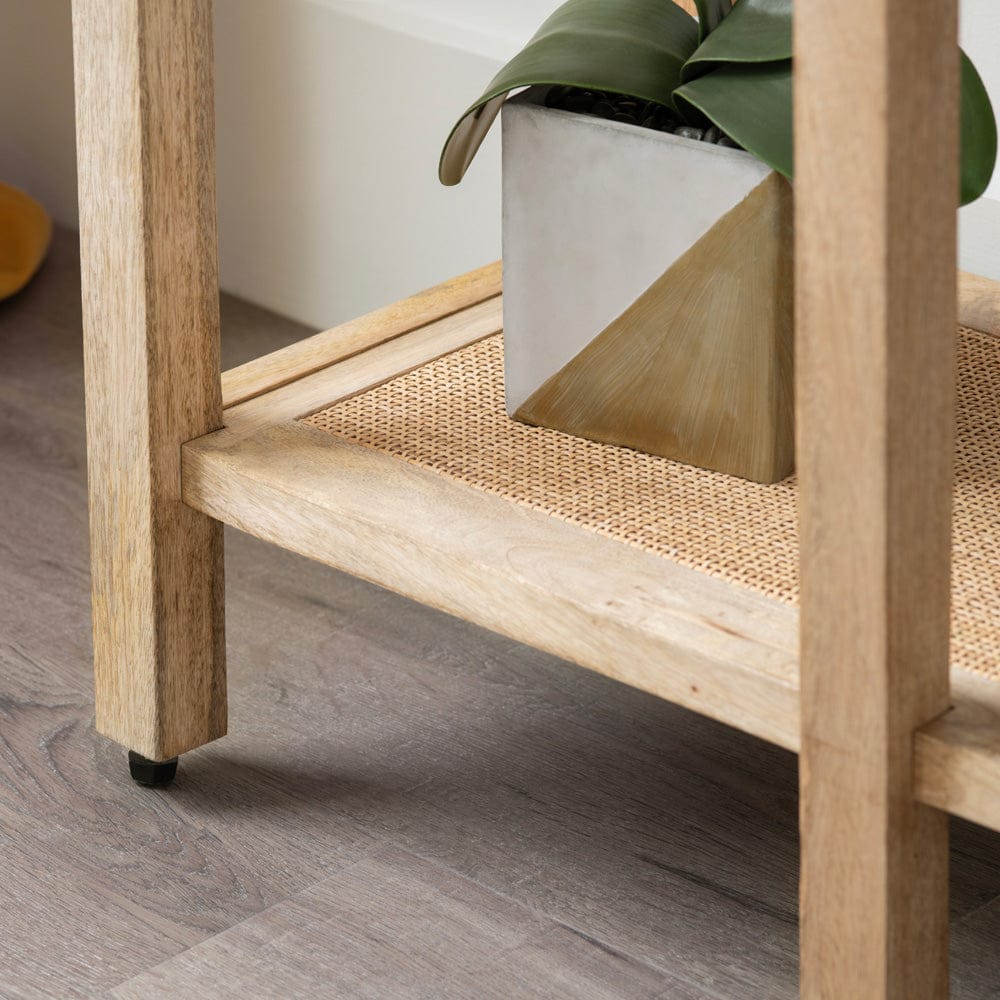 Crestview Collection - 78.25 in. Tan Solid Wood 5 Shelf Etagere - CVFNR4526 view 4