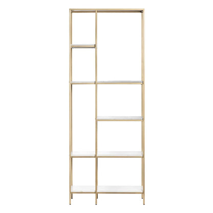 Crestview Collection - 78.5 in. White Marble 5 Shelf Etagere - CVFNR4252 view 2