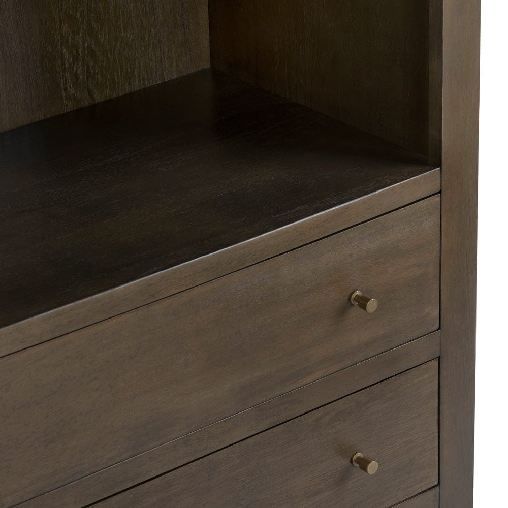 Crestview Collection - 78 in. Brown Solid Wood 3 Shelf Etagere - CVFDR1319 view 4