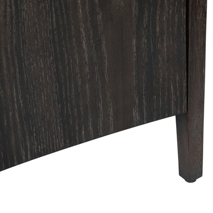 Crestview Collection - 78 in. Brown Solid Wood 4 Door Media Credenza / Sideboard - CVFDR1230 view 4