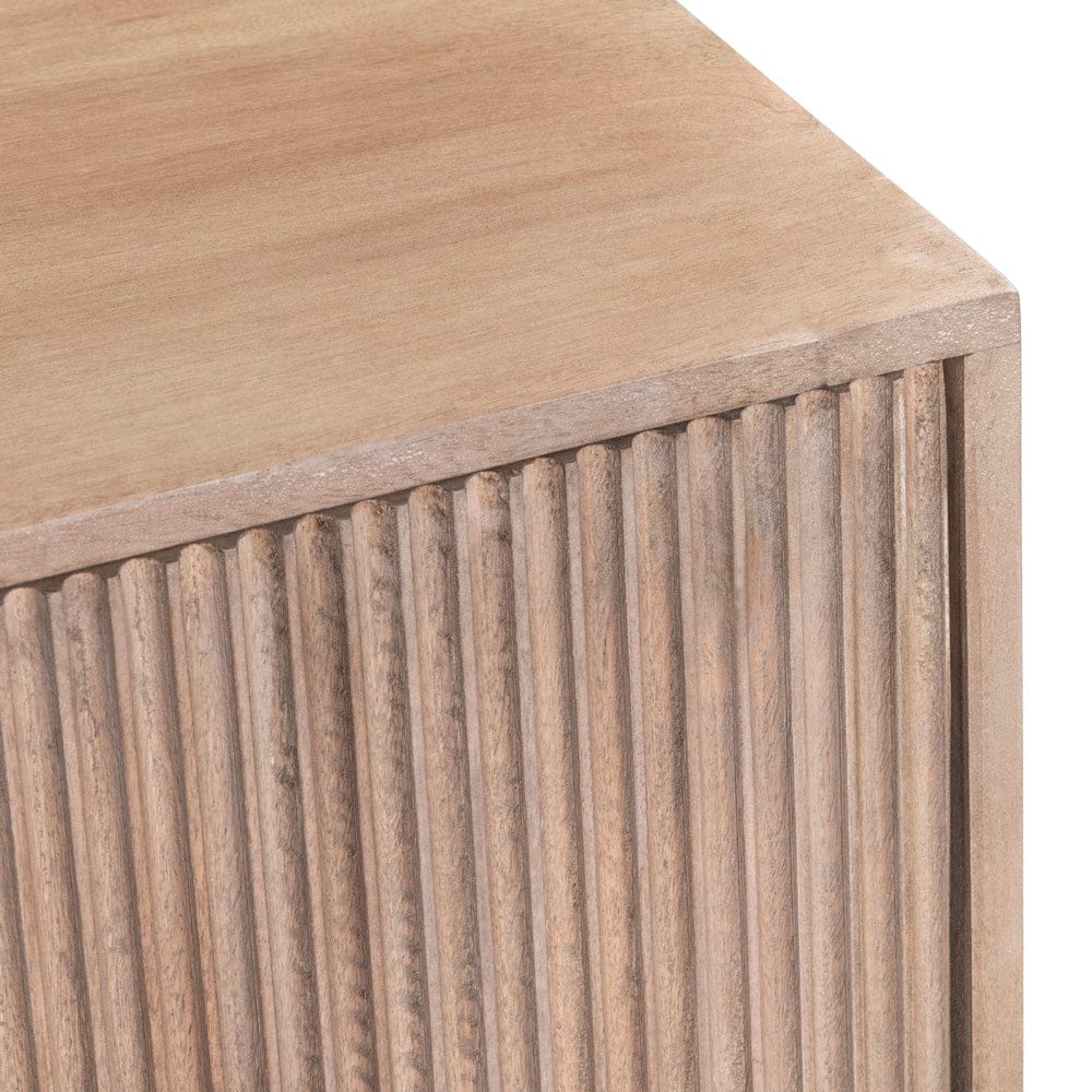 Crestview Collection - 78 in. Brown Solid Wood 4 Door Media Credenza / Sideboard - CVFNR4613 view 4