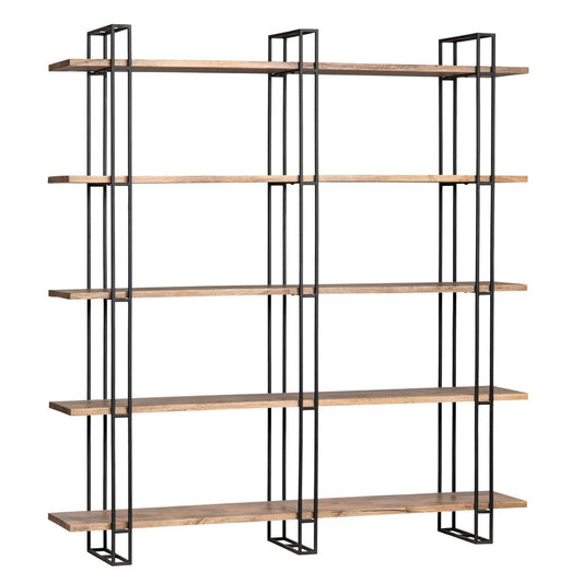 Crestview Collection - 78 in. Brown Solid Wood 5 Shelf Etagere - CVFNR919 view 1