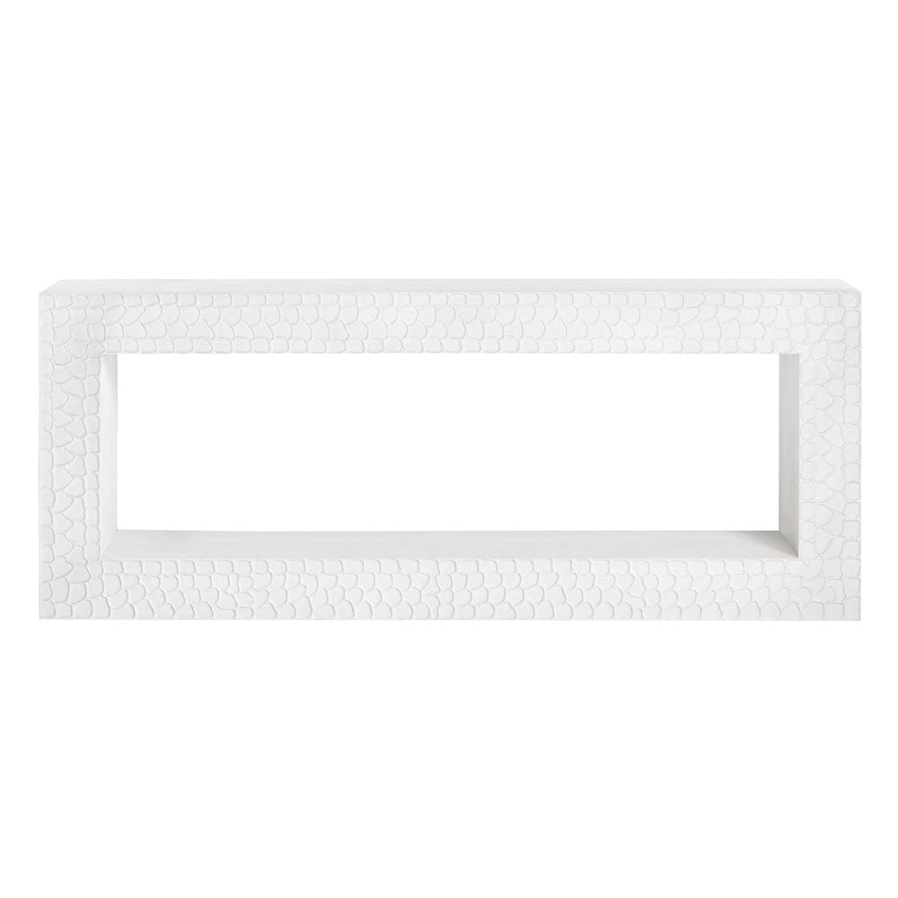 Crestview Collection - 80 in. White Solid Wood Accent Console Sofa Table - CVFNR4255 view 2