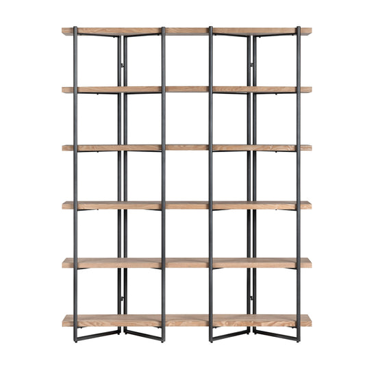 Crestview Collection - 81 in. Brown Wooden 5 Shelf Etagere - CVFZR6208 view 2