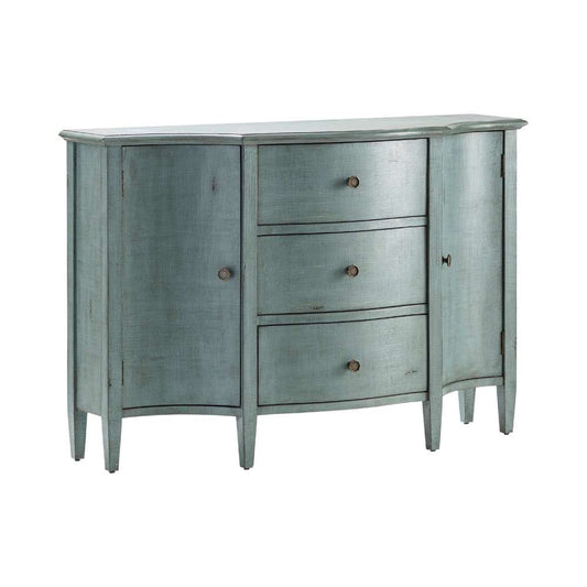 Crestview Collection - Abigail 2 Door and 3 Drawer Brushed Cool Blue Credenza - CVFZR4595 veiw 1