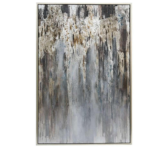 Crestview Collection - Abstract Silver Painting - CVBZWF061 veiw 1