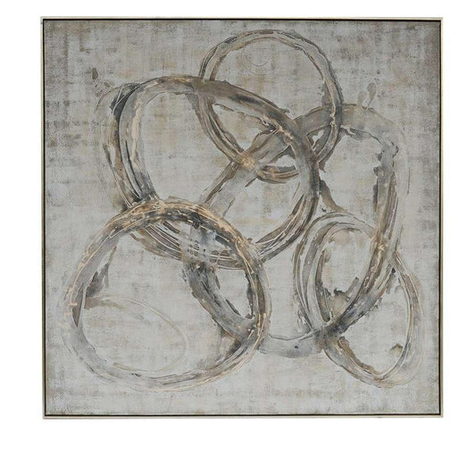 Crestview Collection - Abstract solid wood framed oil painting - CVBZWF057 veiw 1