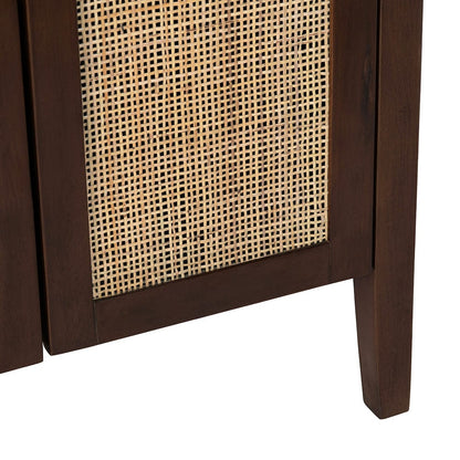 Crestview Collection - Acadian 72 in. Brown Solid Wood 6 Door Media Credenza / Sideboard - CVFDR1317 view 4