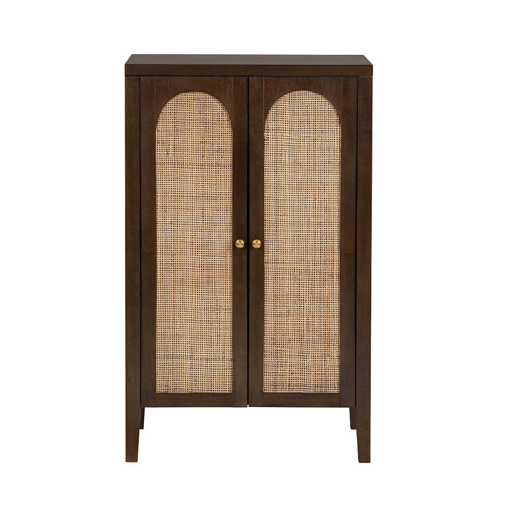 Crestview Collection - Acadian Brown Solid Wood 2 Door Accent Cabinet - CVFDR1318 view 2