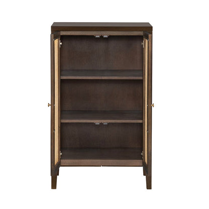 Crestview Collection - Acadian Brown Solid Wood 2 Door Accent Cabinet - CVFDR1318 view 3