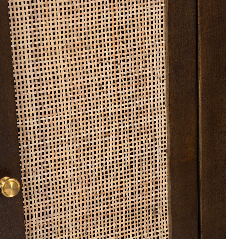 Crestview Collection - Acadian Brown Solid Wood 2 Door Accent Cabinet - CVFDR1318 view 4