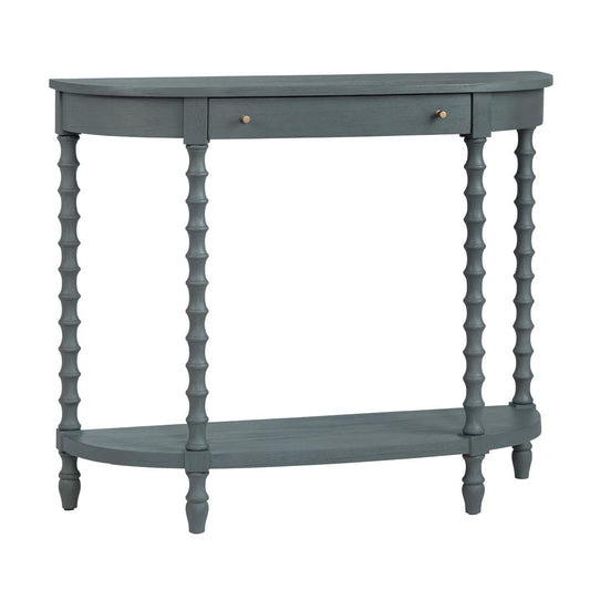 Crestview Collection - Alden 40 in. Gray Solid Wood 1 Drawer Accent Console Sofa Table - CVFDR1343 view 1