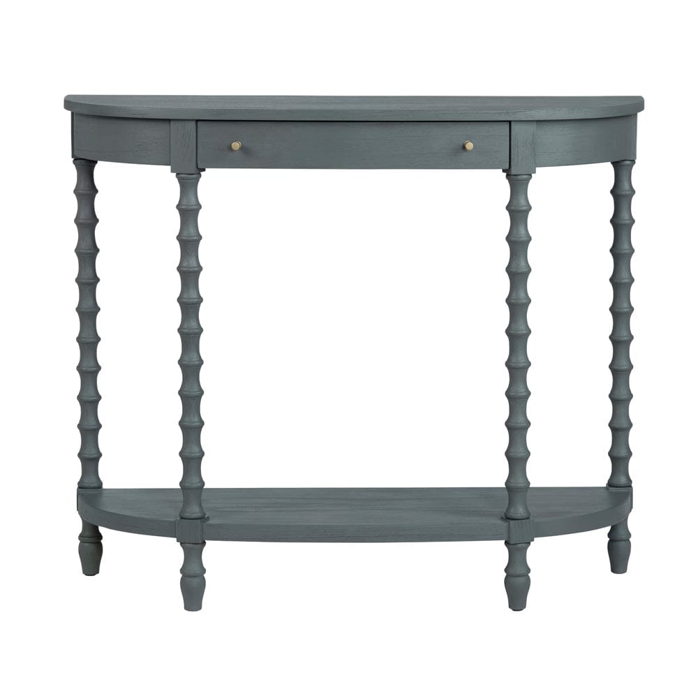 Crestview Collection - Alden 40 in. Gray Solid Wood 1 Drawer Accent Console Sofa Table - CVFDR1343 view 2