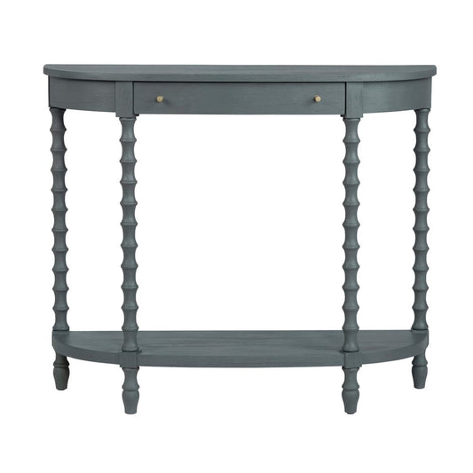 Crestview Collection - Alden 40 in. Gray Solid Wood 1 Drawer Accent Console Sofa Table - CVFDR1343 view 2