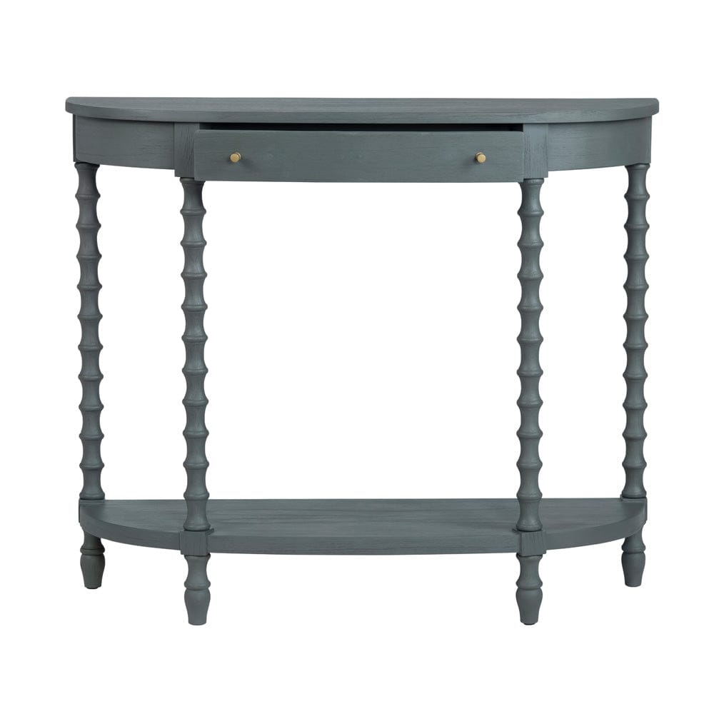 Crestview Collection - Alden 40 in. Gray Solid Wood 1 Drawer Accent Console Sofa Table - CVFDR1343 view 3