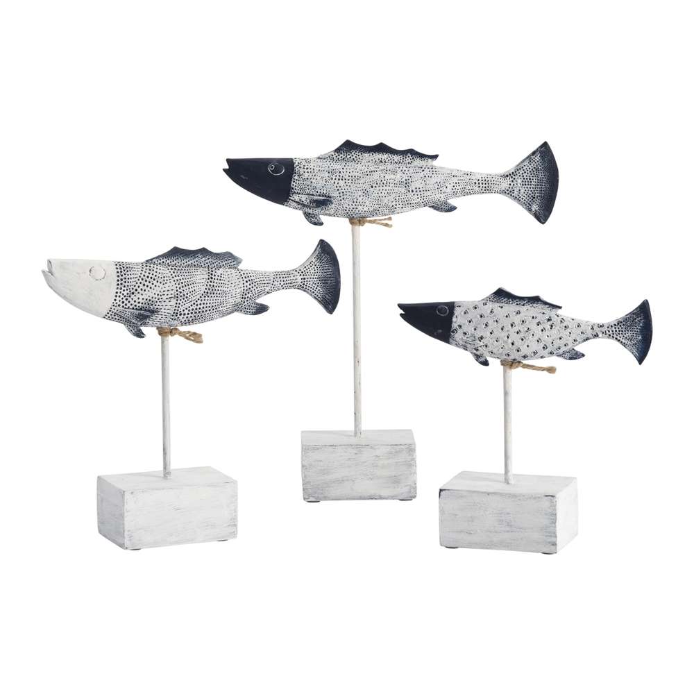 Crestview Collection - Antique Fish Statues - CVDEP790 veiw 1