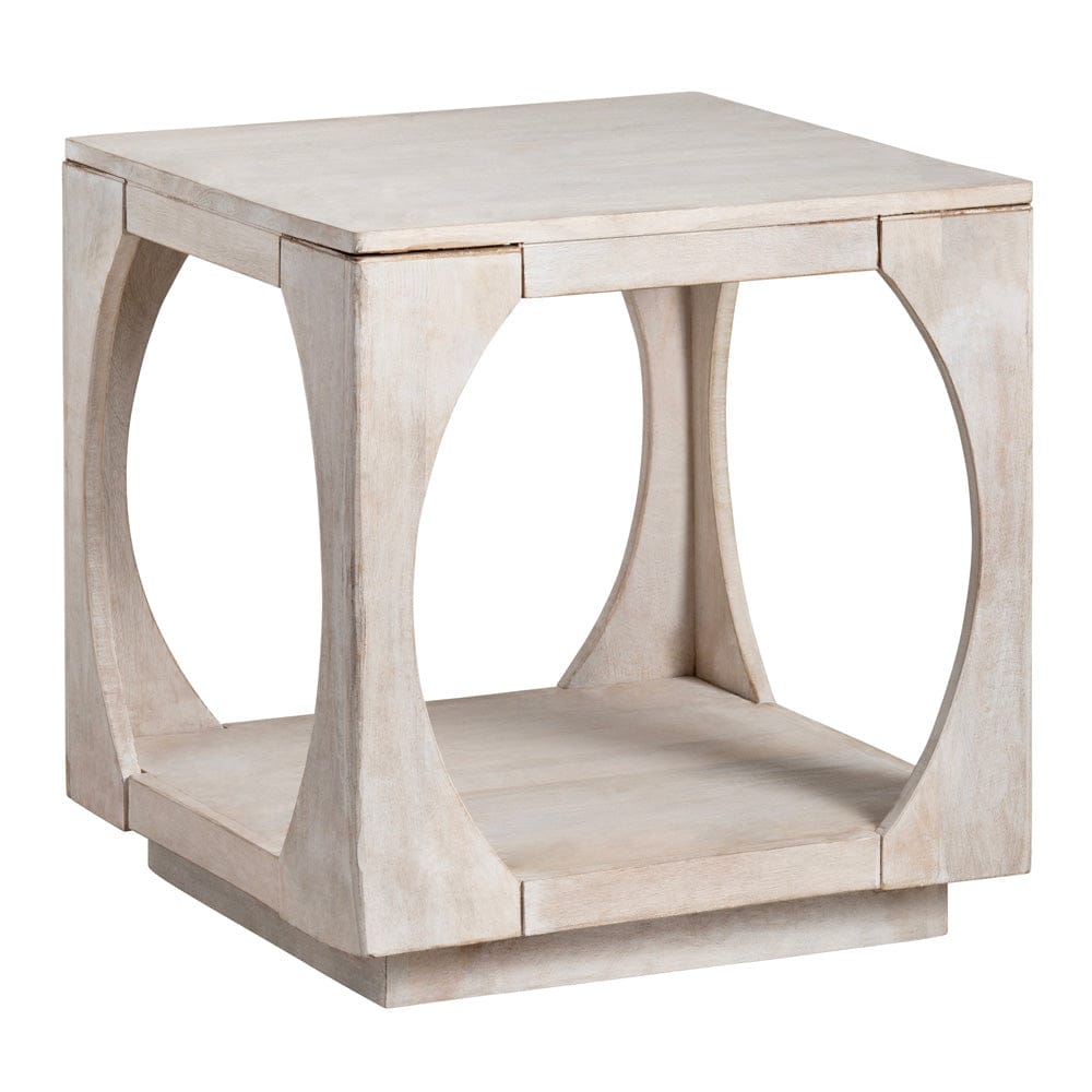 Crestview Collection - Apollo Square Tan Solid Wood Accent End Table - CVFNR4215 view 1