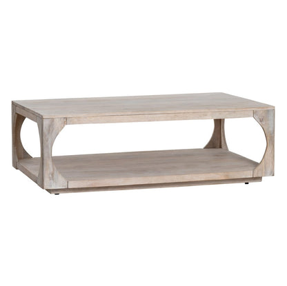 Crestview Collection - Apollo White Solid Wood Rectangle Coffee Table / Cocktail Table - CVFNR4214 view 1