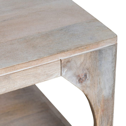 Crestview Collection - Apollo White Solid Wood Rectangle Coffee Table / Cocktail Table - CVFNR4214 view 3