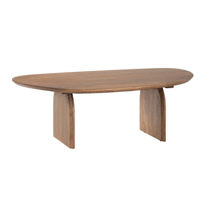 Crestview Collection - Ashland Brown Solid Wood Oval Coffee Table / Cocktail Table - CVFNR4624 view 1