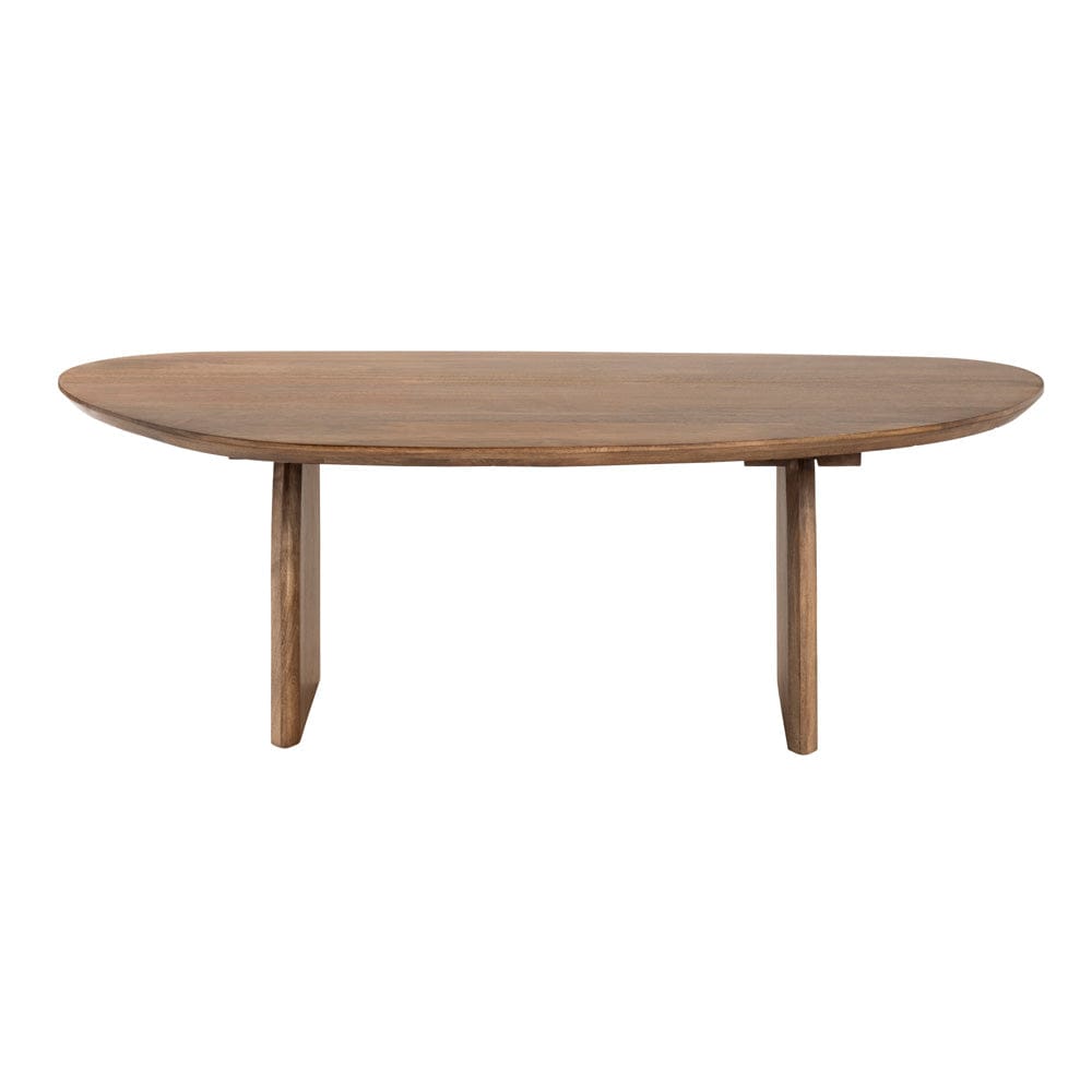 Crestview Collection - Ashland Brown Solid Wood Oval Coffee Table / Cocktail Table - CVFNR4624 view 2