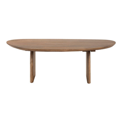 Crestview Collection - Ashland Brown Solid Wood Oval Coffee Table / Cocktail Table - CVFNR4624 view 2