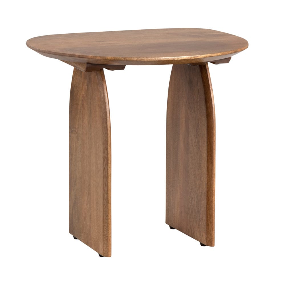 Crestview Collection - Ashland Round Brown Solid Wood Accent End Table - CVFNR4625 view 1