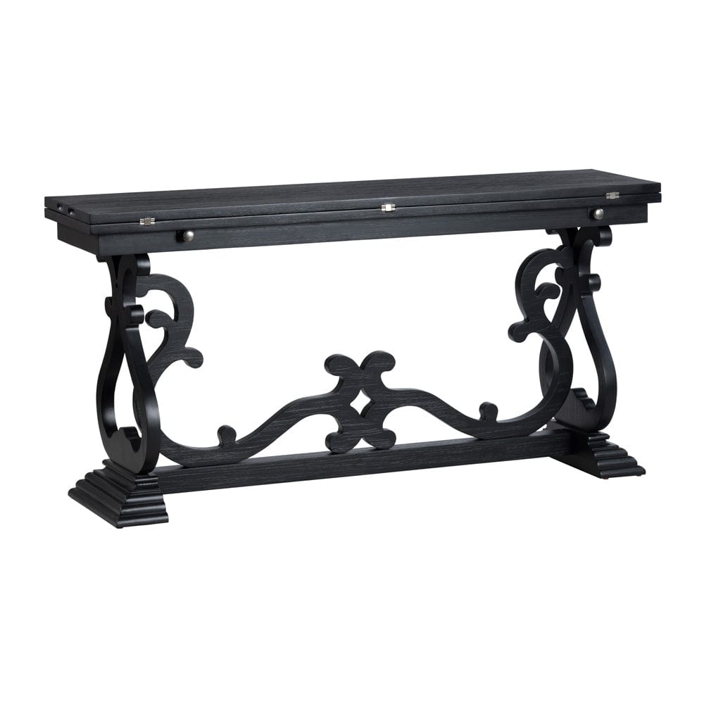 Crestview Collection - Ashleigh 60 in. Black Solid Wood Accent Console Sofa Table - CVFVR8424 view 1