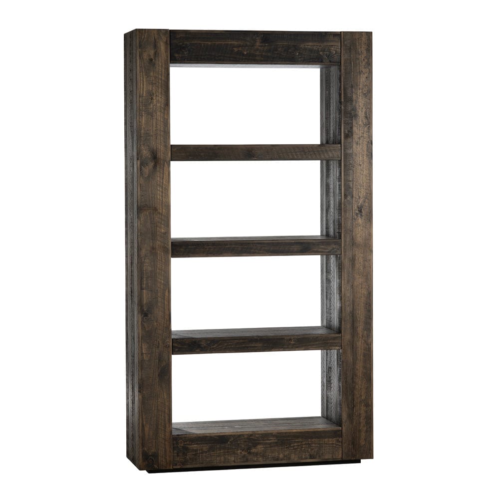 Crestview Collection - Aspen 79.5 in. Brown Solid Wood 4 Shelf Bookcase - CVFVR8409 view 1