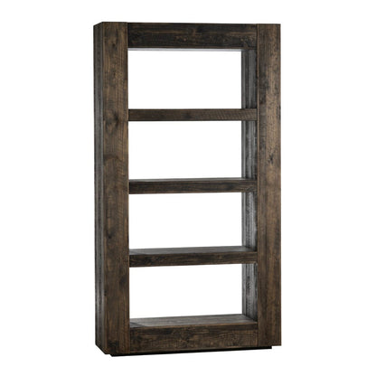 Crestview Collection - Aspen 79.5 in. Brown Solid Wood 4 Shelf Bookcase - CVFVR8409 view 1