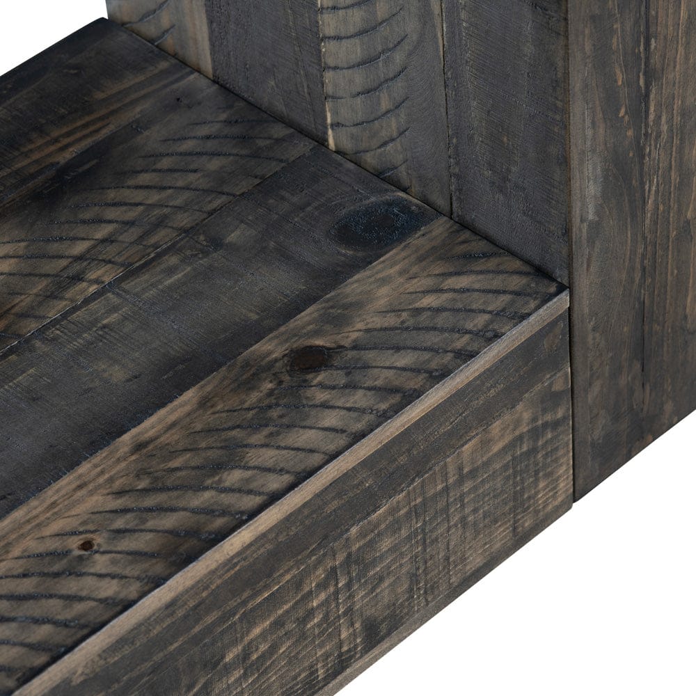 Crestview Collection - Aspen 79.5 in. Brown Solid Wood 4 Shelf Bookcase - CVFVR8409 view 3