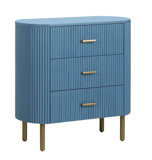Crestview Collection - Astoria Blue Blue Solid Wood 3 Drawer Accent Chest - CVFDR1304 view 1