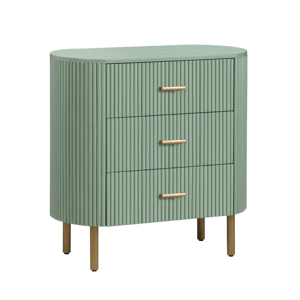 Crestview Collection - Astoria Green Green Solid Wood 3 Drawer Accent Chest - CVFDR1308 view 1