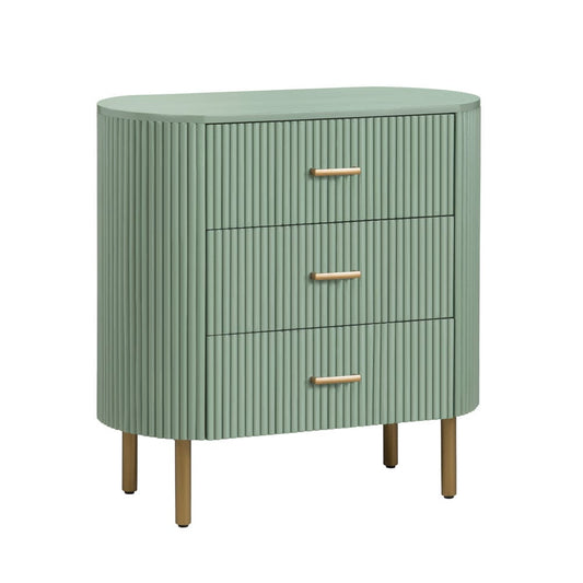 Crestview Collection - Astoria Green Green Solid Wood 3 Drawer Accent Chest - CVFDR1308 view 1