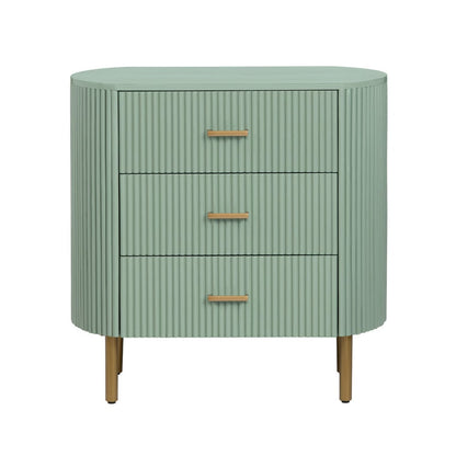 Crestview Collection - Astoria Green Green Solid Wood 3 Drawer Accent Chest - CVFDR1308 view 2