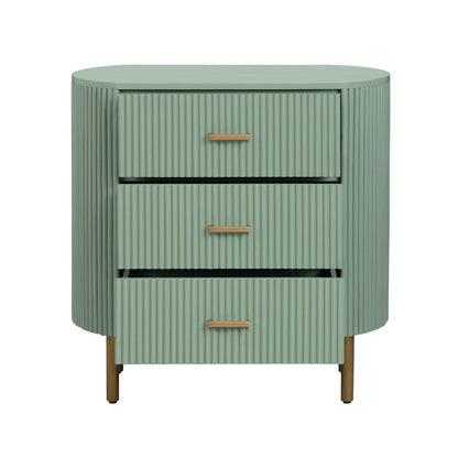 Crestview Collection - Astoria Green Green Solid Wood 3 Drawer Accent Chest - CVFDR1308 view 3
