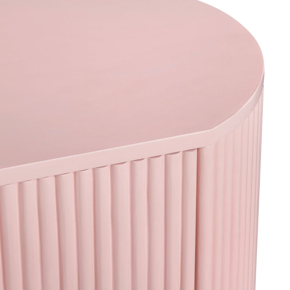 Crestview Collection - Astoria Pink Pink Solid Wood 3 Drawer Accent Chest - CVFDR1306 view 4