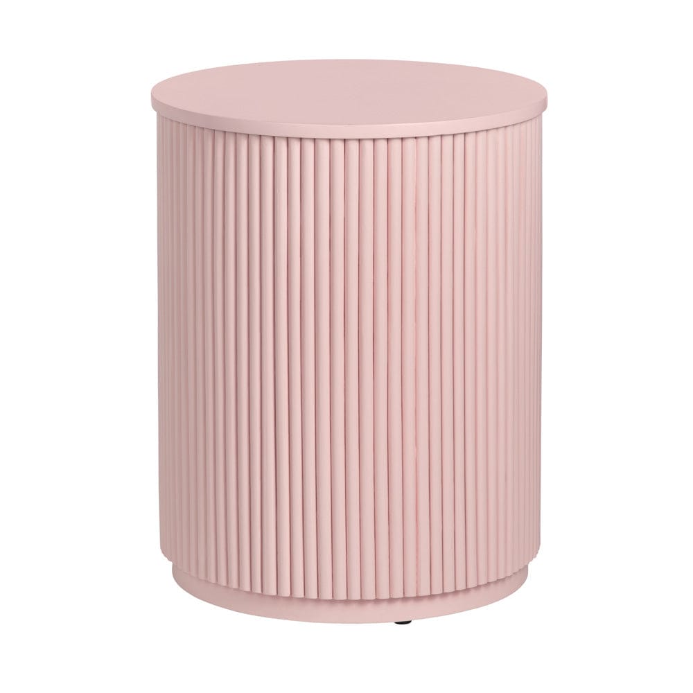 Crestview Collection - Astoria Pink Round Pink Solid Wood Accent End Table - CVFDR1307 view 1