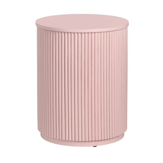 Crestview Collection - Astoria Pink Round Pink Solid Wood Accent End Table - CVFDR1307 view 1