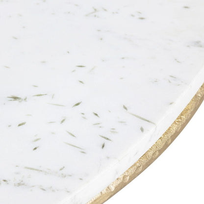 Crestview Collection - Athens White Marble Round Coffee Table / Cocktail Table - CVFNR4508 view 2