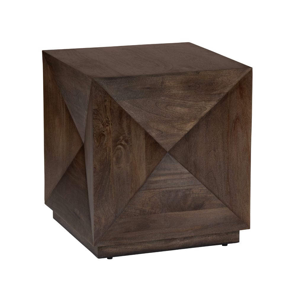 Crestview Collection - Atticus Square Brown Solid Wood Accent End Table - CVFNR4818 view 1