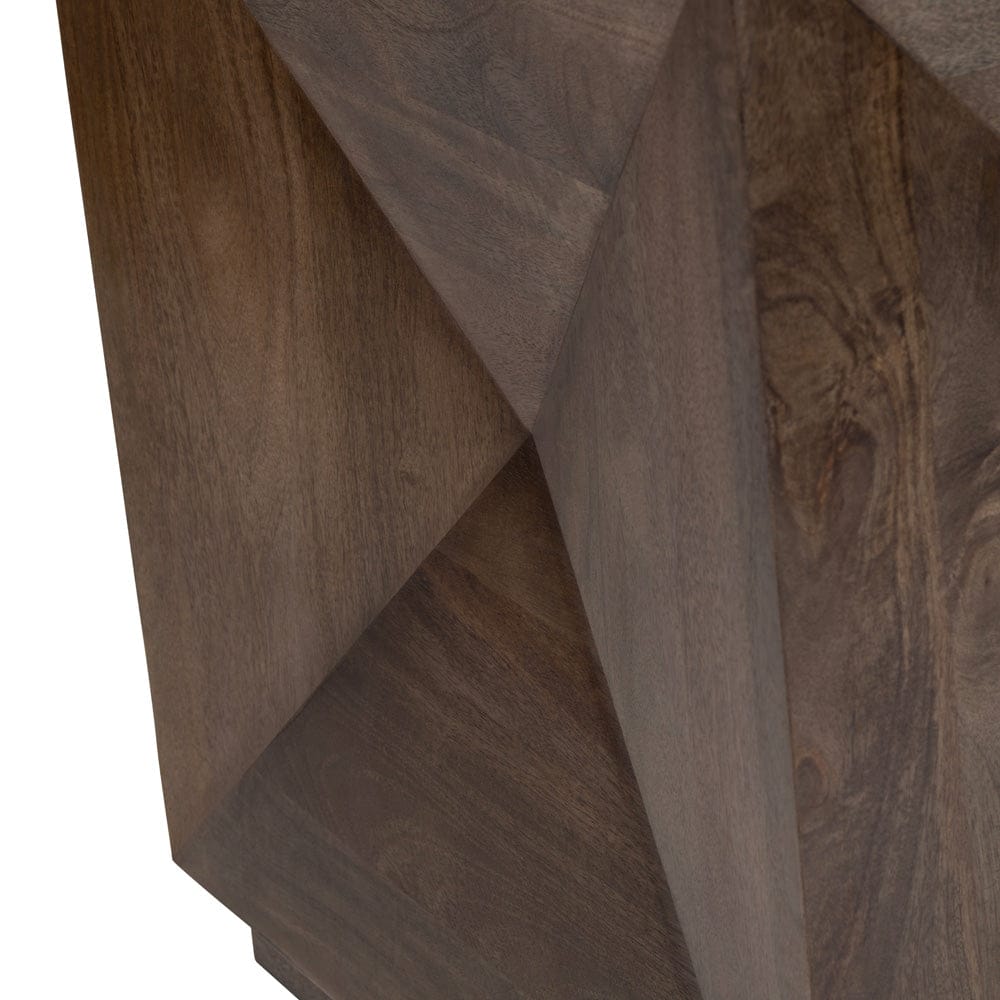 Crestview Collection - Atticus Square Brown Solid Wood Accent End Table - CVFNR4818 view 3