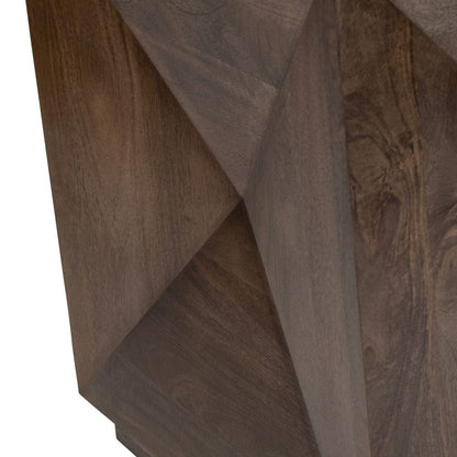 Crestview Collection - Atticus Square Brown Solid Wood Accent End Table - CVFNR4818 view 3