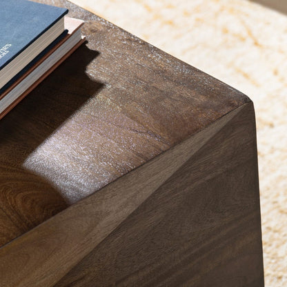Crestview Collection - Atticus Square Brown Solid Wood Accent End Table - CVFNR4818 view 4