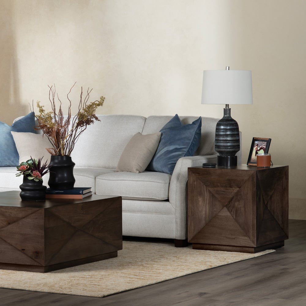 Crestview Collection - Atticus Square Brown Solid Wood Accent End Table - CVFNR4818 view 5