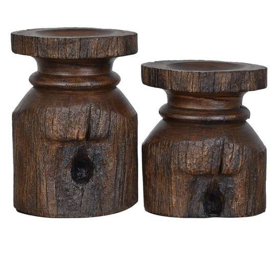 Crestview Collection - Barn Post Candleholders - CVCHE713 veiw 1