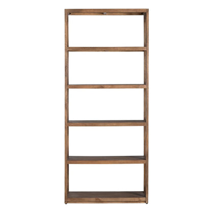 Crestview Collection - Bengal Manor Apollo 84 in. Brown Solid Wood 5 Shelf Etagere - CVFNR4412 view 2