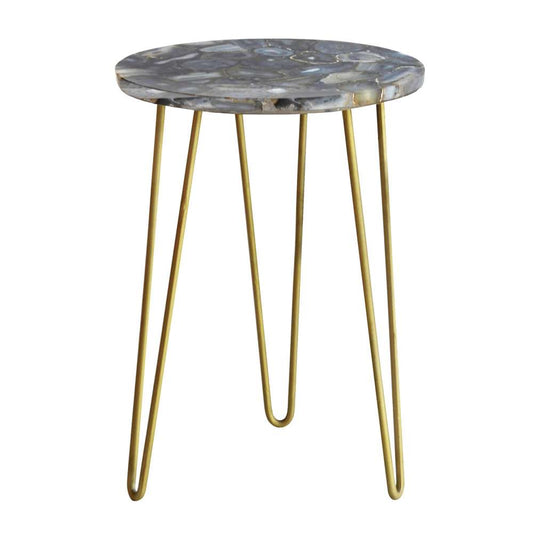 Crestview Collection - Bengal Manor Blue Agate Table - CVFNR500 veiw 1