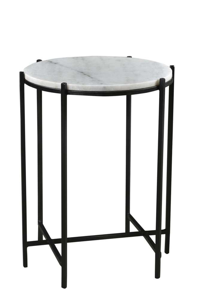 Crestview Collection - Bengal Manor Iron and Marble Accent Table - CVFNR717 veiw 1